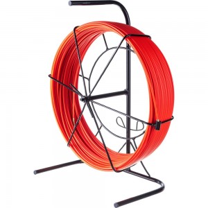 Протяжка для кабеля мини OlmiOn УЗК d=6 мм L=100 м в напольной кассете №3, красный СП-К3-6/100