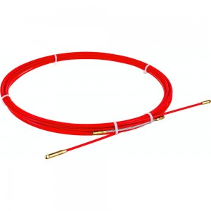 Протяжка для кабеля мини OlmiOn УЗК d=3,5 мм L=10 м в бухте, красный СП-Б-3,5/10