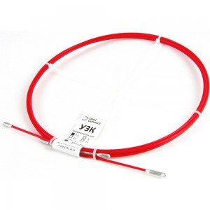 Протяжка для кабеля мини OlmiOn УЗК d=3,5 мм L=5 м в бухте, красный СП-Б-3,5/5