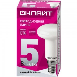 Лампа ОНЛАЙТ OLL-R50-5-230-6.5K-E14 61142