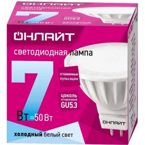 Лампа ОНЛАЙТ OLL-MR16-7-230-4K-GU5.3 71641
