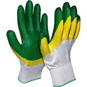 Трикотажные перчатки с двойным латексным покрытием ООО Компания САБ Люкс, глубокий облив, 13 класс ПЕР13.06