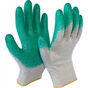 Трикотажные перчатки с одинарным латексным покрытием ООО 