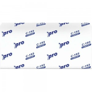 Бумажные полотенца для держателя ООО Комус PRO 1 слой, 250 листов в пачке, 20 пачек в коробке, V-сложение C193 1038825
