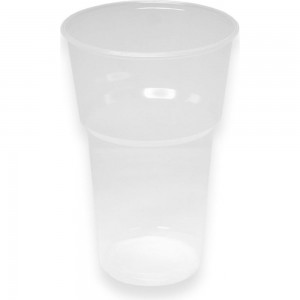 Одноразовый пластиковый стакан ООО Комус 500 мл, прозрачный, 50 штук 206379