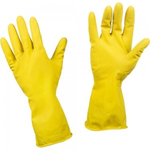 Латексные перчатки ООО Комус желтые, р. 10, XL 1297210