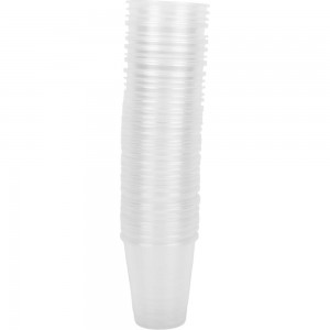 Одноразовый пластиковый стакан ООО Комус Бюджет 300 мл, прозрачный, 50 штук 661984