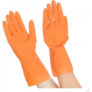 Резиновые флокированные перчатки Optiline Премиум, р. XL 27-2068