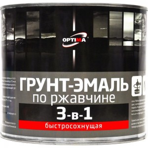 Быстросохнущая грунт-эмаль OPTIMA 3 в 1 1,7кг белая 11598028