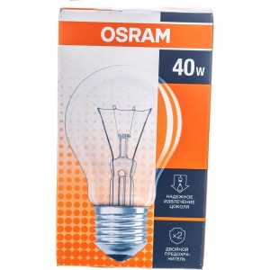 Лампа накаливания CLASSIC A CL 40W E27 OSRAM 4008321788528