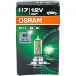 Автолампа OSRAM H7 55 PX26d ALLSEASON 3000K 12V, 10,100 HIT 64210ALL