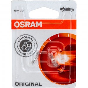 Автолампа OSRAM W2W W2 4.6d 2шт 12V, 1, 10 2722-02B
