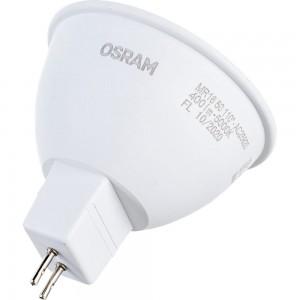 Светодиодная лампа OSRAM LED STAR, MR16, 5Вт, GU5.3, 400 Лм, 5000 К, холодный белый свет 4058075481190