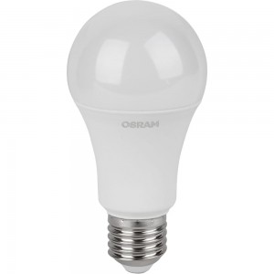 Светодиодная лампа OSRAM LED Value, A, E27, 1200Лм, 15Вт, замена 125Вт, 3000К, теплый белый свет 4058075579095