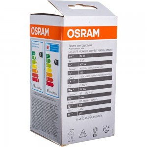 Светодиодная лампа OSRAM LED Value A Е27 800лм 10Вт замена 75Вт 3000К теплый белый свет 4058075578821