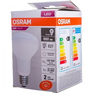 Светодиодная лампа OSRAM LED Value R E27 880лм 11Вт замена 90Вт 4000К нейтральный белый свет 4058075582729