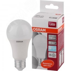 Светодиодная лампа OSRAM LED STAR, A, стандарт, 5.5Вт, E27, 470 Лм, 2700 К, теплый белый свет 4052899971516