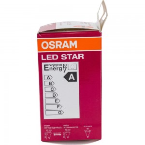 Светодиодная лампа OSRAM LED STAR, R63, 4Вт, E27, 360 Лм, 2700 К, теплый белый свет 4058075055353