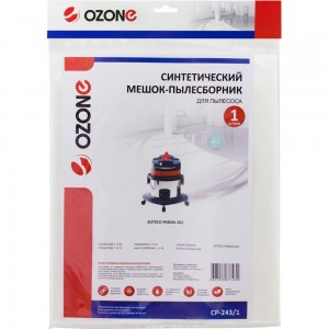 Мешок-пылесборник clean pro синтетический 1 шт. (до 18 л) OZONE CP-243 CP-243/1