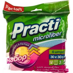 Универсальные салфетки PACLAN Practi Microfiber 4 шт 410260