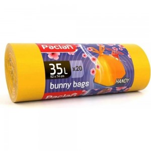 Мешки с ручками для мусора Bunny Bags Aroma 52x74 см, 35 л, 20 шт Paclan 5900942134496