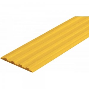 Направляющая самоклеящаяся тактильная лента PALITRA TECHNOLOGY ВхШхГ 3x50x1000 мм, материал - ПУ, желтого цвета 10140-50-Y-SK