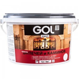Краска для печей и каминов Palizh GOL expert 141 белая 3 кг 11605685