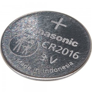 Дисковая литиевая батарейка CR2016 3В бл/1 Panasonic 5019068085114