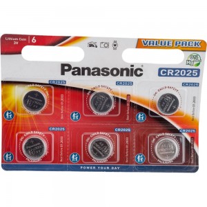 Батарейка Panasonic Power Cells CR2025 B6 5925