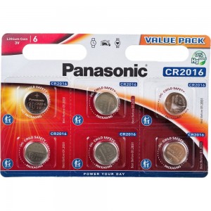 Батарейка Panasonic Power Cells CR2016 B6 7368
