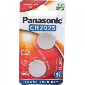 Батарейка Panasonic Power Cells CR2025 B2 УТ-00000237