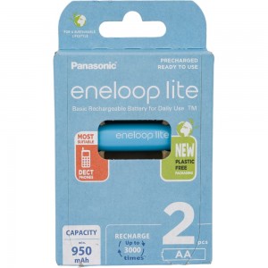 Аккумуляторы Panasonic eneloop lite BK-3LCCE/2BE 950mAh AA R6 BL2 417