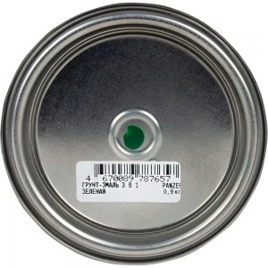 Грунт - эмаль PANZER по ржавчине 3 в 1 гладкая, зеленая, 0.9 кг 219844
