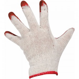 Хозяйственные перчатки с латексным покрытием Park EL-S001, цвет синий/оранжевый, 001060