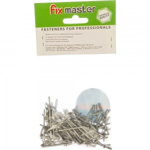 Вытяжные заклепки Партнер Fix-Master 3,2x 8 100шт нерж.сталь/нерж.сталь ФАС 30156 31