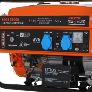 Бензиновый генератор PATRIOT Max Power SRGE 3500E 474103150