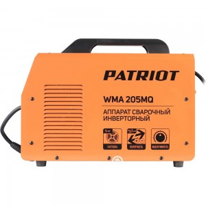 Сварочный инверторный полуавтомат PATRIOT WMA 205MQ MIG/MAG/MMA, полуавтоматическая сварка в среде 605302155