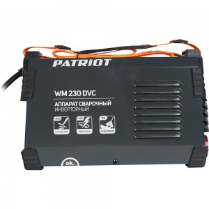 Cварочный инверторный аппарат Patriot WM230DVC MMA с маской 300D 605302291