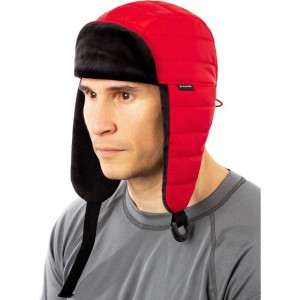Стеганая шапка-ушанка Payer Twin, Таффета, красный ЕР-00007295