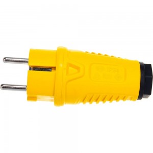 Вилка кабельная PCE 16A 220V 2P+E IP54 корпус желтый, маркер черный 0511-es