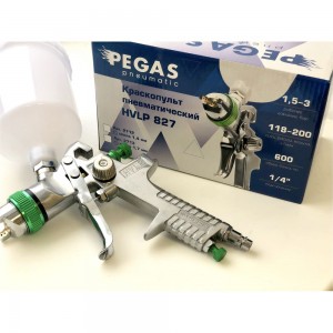 Краскопульт Pegas pneumatic HVLP827 сопло 1.7 мм 2713