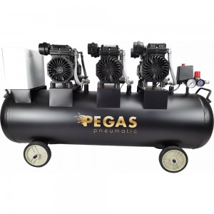 Малошумный компрессор Pegas pneumatic PG-4200 120л, 460 л/мин, 4.2квт безмасляный 6623
