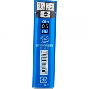 Грифели для автоматических карандашей Pentel Ain Stein C275-HBO 0.5 мм, 40 грифелей, в тубе, HB 609991