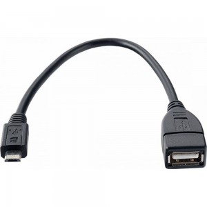 Кабель PERFEO USB2.0 A розетка - Micro USB вилка OTG длина 0.2 м. U4202 30 004 999