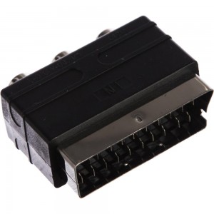 Переходник PERFEO SCART 21 pin вилка IN - 3xRCA розетка видео и стерео-аудио A7007 30 005 007