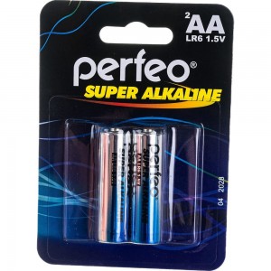 Алкалиновая батарейка PERFEO LR6 2 шт блистер 30 005 157