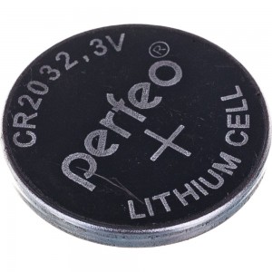 Литиевая батарейка Perfeo CR2032, 1шт. на блистере 30006805