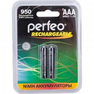 Аккумулятор Perfeo AAA950mAh/2BL Пластик 30014787