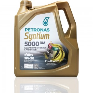 Синтетическое моторное масло Petronas SYNTIUM 5000 DM 5W-30, 4 л 70644K1YEU