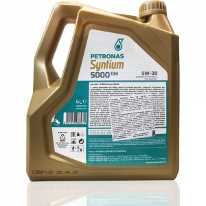 Синтетическое моторное масло Petronas SYNTIUM 5000 DM 5W-30, 4 л 70644K1YEU